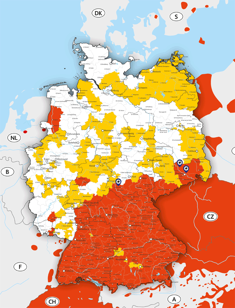 Risikogebiete Deutschland Karte